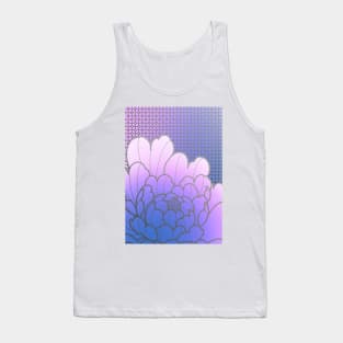 purple peony and wallpaper pattern Tank Top